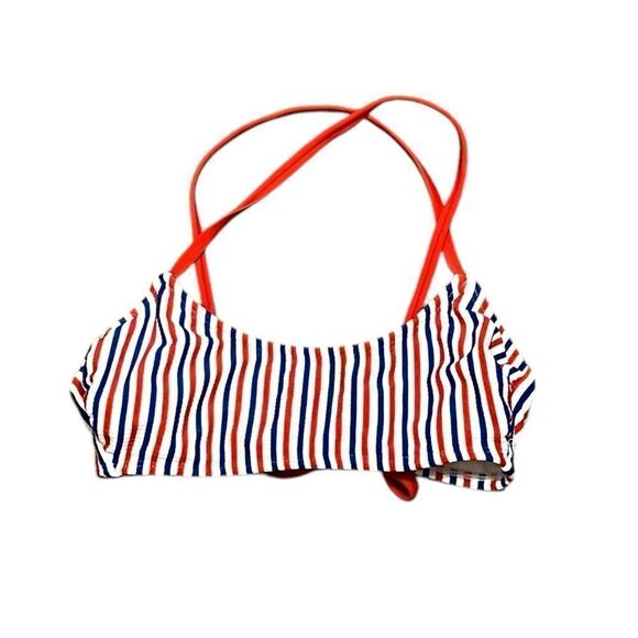 Xhilaration Red, White, And Blue Stripes Bikini Swim Top, Size s, NWOT - Picture 4 of 8